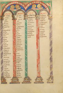 Página de tabla de canon de Unbekannt Unbekannt
